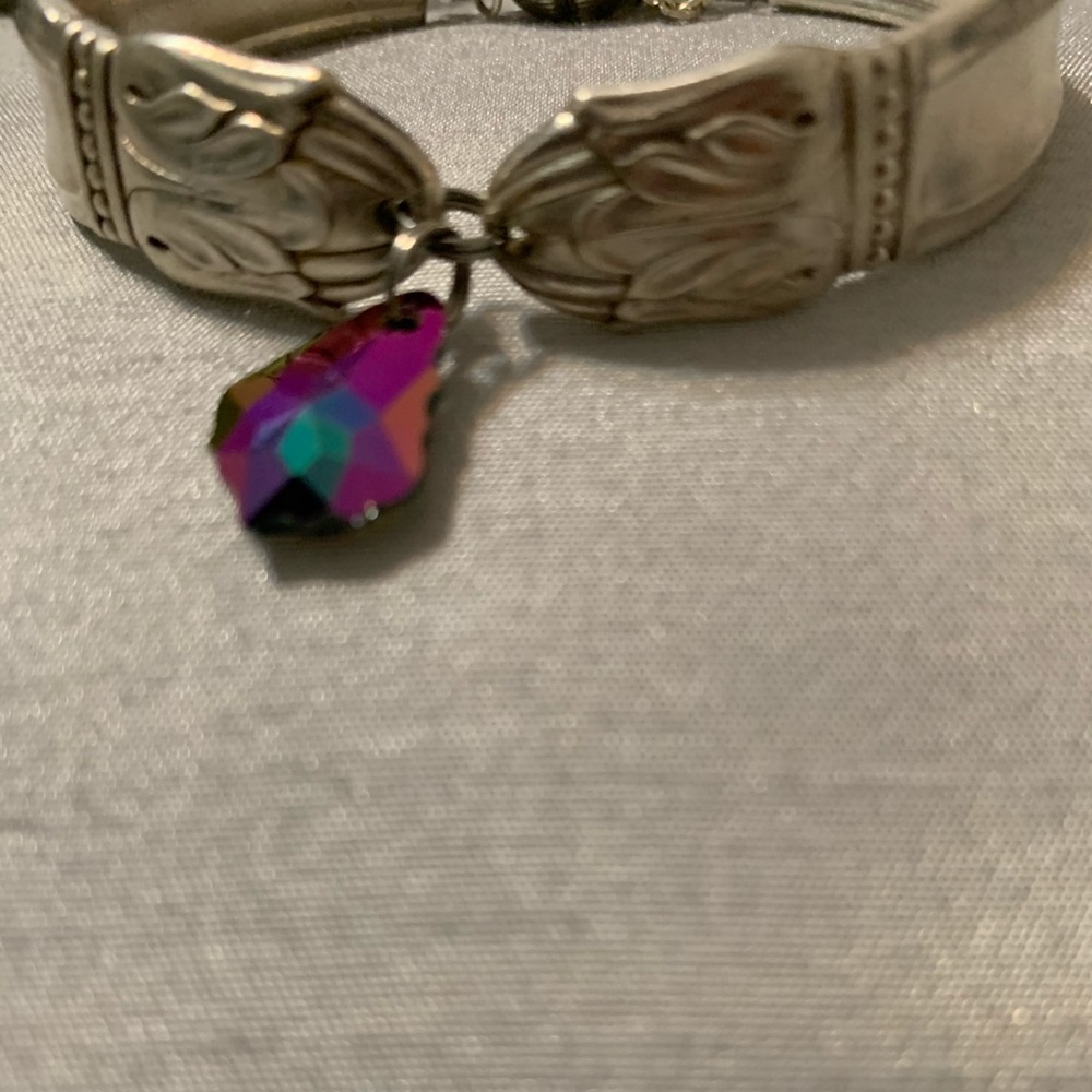 Silver Bracelet Made From Silverware. - image 3